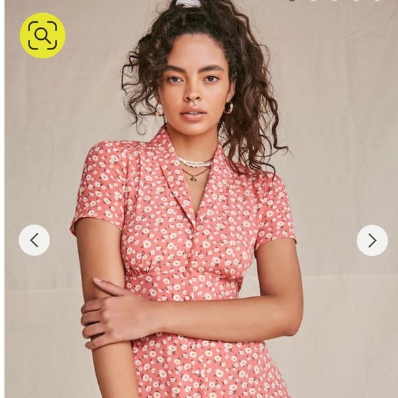 Pink Floral Dress - Picture 1 of 6